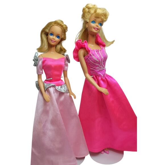 A Duo of '90s Vintage My 1st Barbie  "Prettiest Princess Ever" Redressed Set - Picture 7 of 8